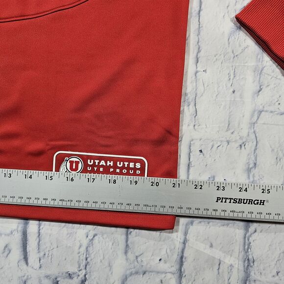 Utah Utes University Under Armour WOMENS SZ M Sweatshirt Red - Picture 3 of 10